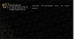 Desktop Screenshot of monroesymphonyorchestra.com